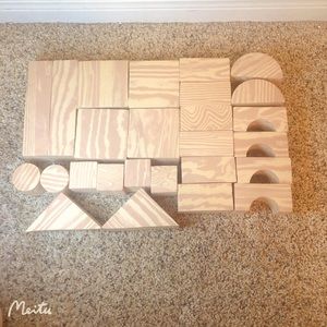 Foam Wooden Beam Kids Building Blocks - 26 Pieces